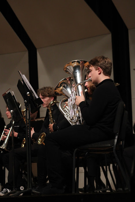 Senior euphonium player, Thomas Shirley.