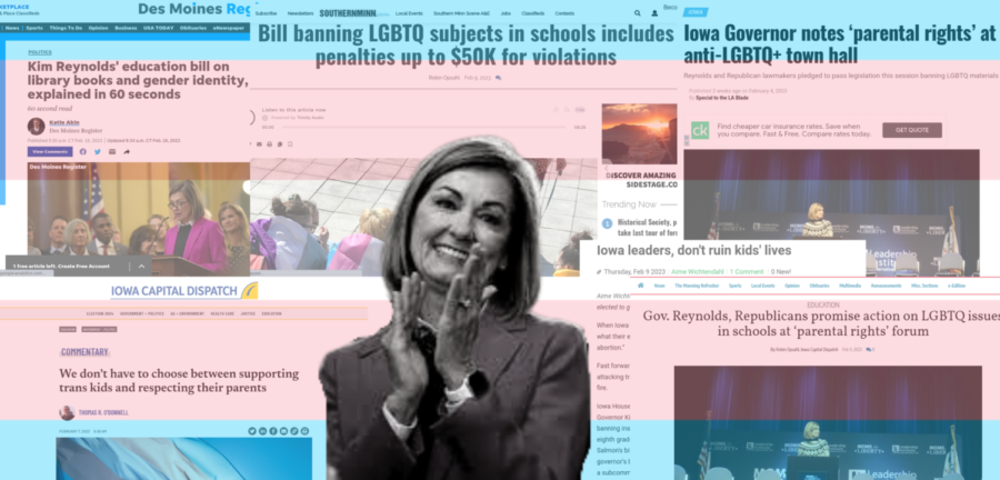 Iowa Governor, Kim Reynolds, proposes a bill that puts the lives of trans youth in danger. Proposed bill 1145 is an act relating to children and students, including establishing a parents or guardians right to make decisions affecting the parents or guardians child, according to the bill.