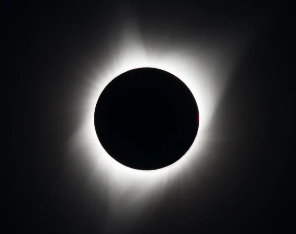 The Moon covering the Sun in the 2017 solar eclipse.