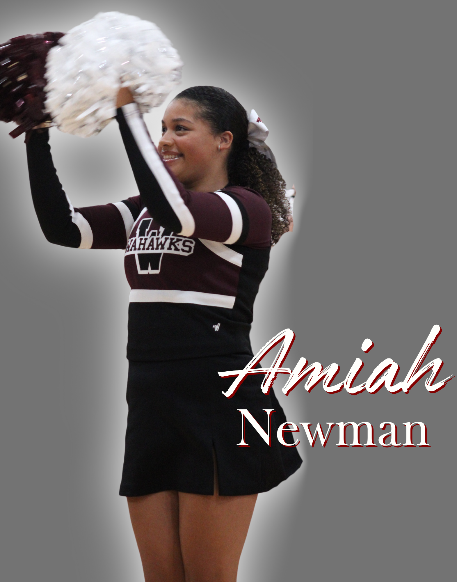 Senior Amiah Newman plans to attend Iowa State University to cheer