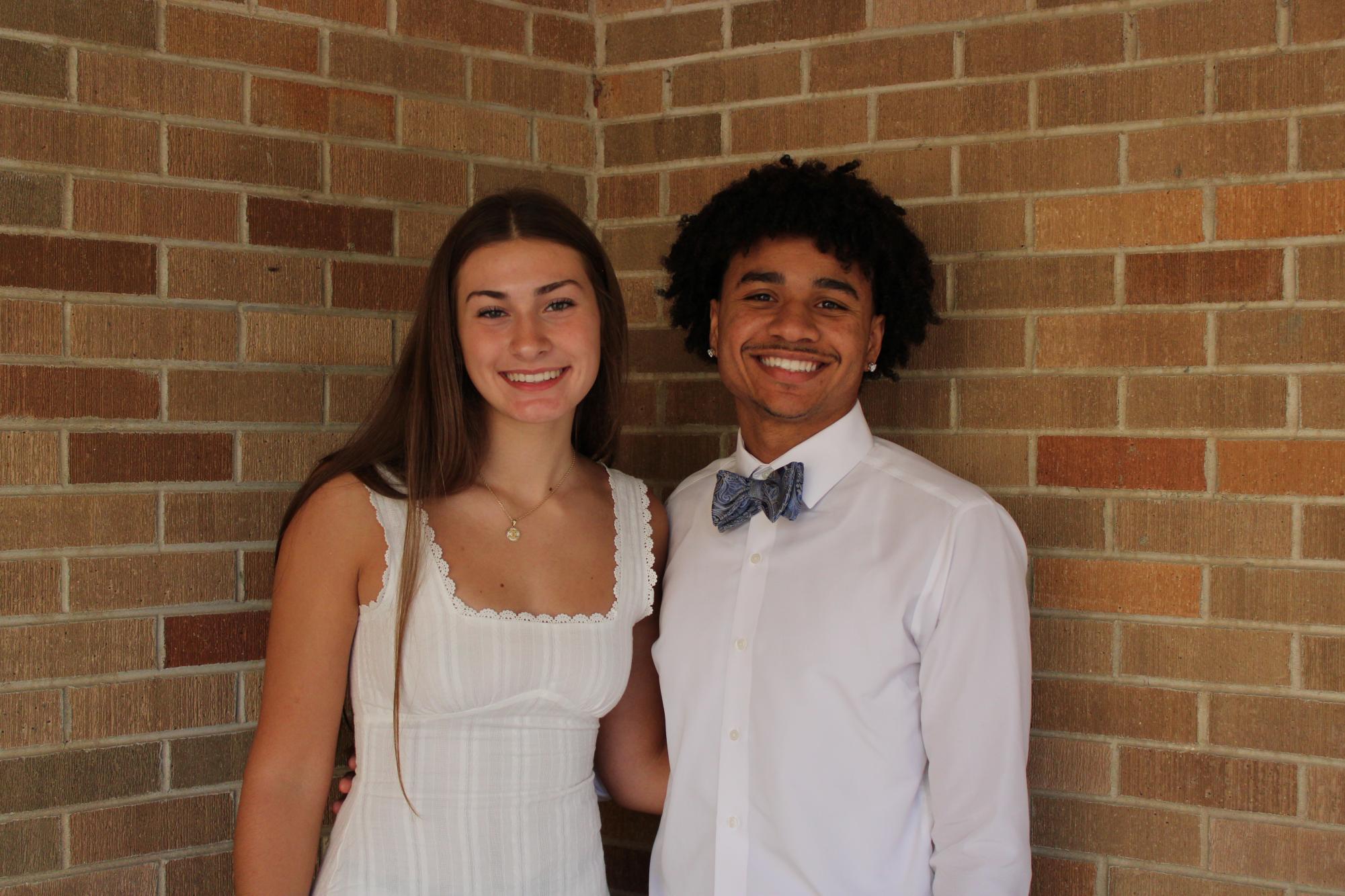 Sedina Begic and Tannen Bell pose for Homecoming Court 