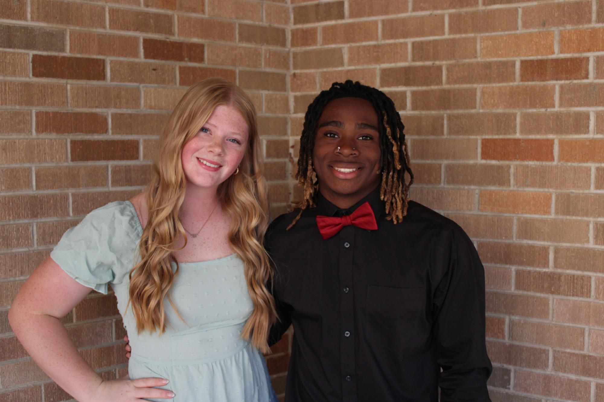 Sydnie Wass and Ben Frazier pose for Homecomings Court 