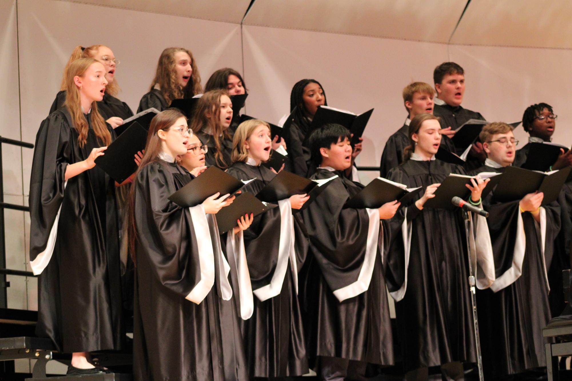 West High Concer Choir performing 