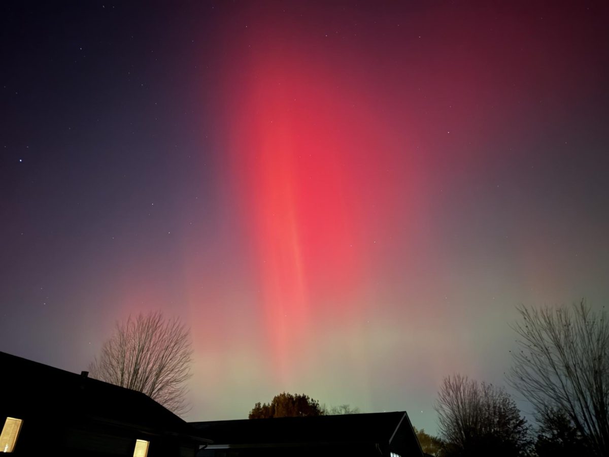 Junior Mackenzie Johnson drove out of town with junior Eva Bell to witness the northern lights. 
